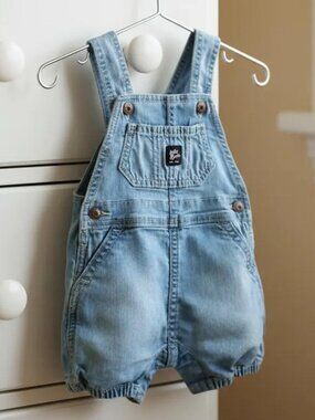 Baby B'Gosh Denim Bubble Shortalls 9 Months